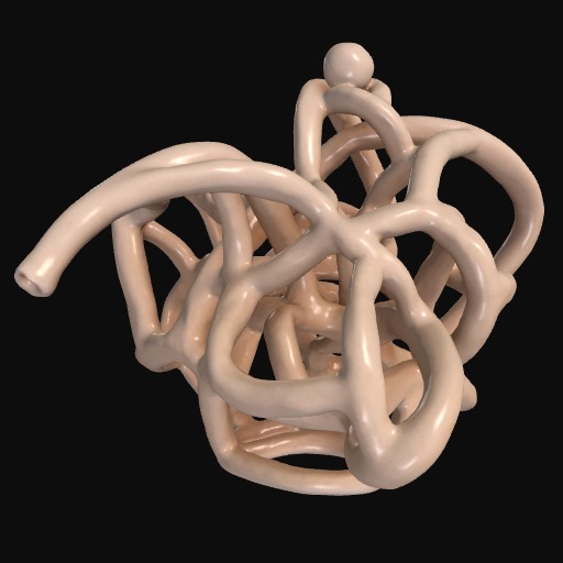 White knot-like sculpture