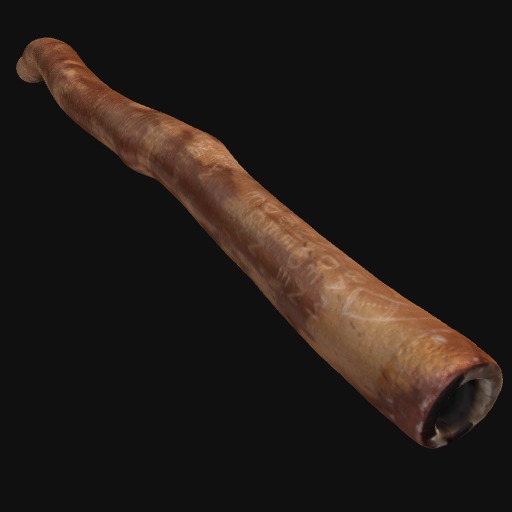 wooden didgeridoo.