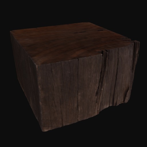 square wooden block
