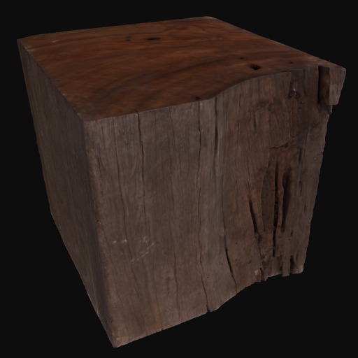 square wooden block
